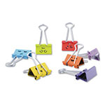 Universal Emoji Themed Binder Clips in Dispenser Tub, Medium, Assorted Colors, 42/Pack view 3