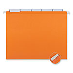 Universal Deluxe Reinforced Recycled Hanging File Folders, Letter Size, 1/5-Cut Tabs, Assorted, 25/Box view 2