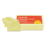 Universal Self-Stick Note Pads, 1 1/2 x 2, Yellow, 12 100-Sheet/Pack orginal image