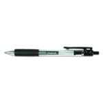 Universal Comfort Grip Retractable Gel Pen, 0.7mm, Black Ink, Smoke Barrel, Dozen orginal image
