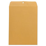 Universal Kraft Clasp Envelope, #10 1/2, Square Flap, Clasp/Gummed Closure, 9 x 12, Brown Kraft, 100/Box view 1