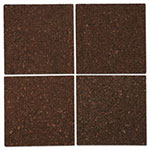 Universal Cork Tile Panels, 12 x 12, Dark Brown Surface, 4/Pack view 2