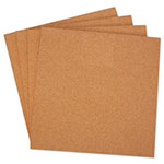 Universal Cork Tile Panels, 12 x 12, Brown Surface, 4/Pack view 1
