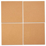 Universal Cork Tile Panels, 12 x 12, Brown Surface, 4/Pack view 2