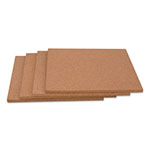 Universal Cork Tile Panels, 12 x 12, Brown Surface, 4/Pack view 3