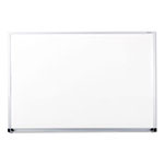 Universal Melamine Dry Erase Board with Aluminum Frame, 36 x 24, White Surface, Anodized Aluminum Frame view 1