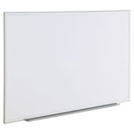Universal Deluxe Melamine Dry Erase Board, 60 x 36, Melamine White Surface, Silver Anodized Aluminum Frame view 1
