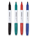 Universal Pen Style Dry Erase Marker, Fine Bullet Tip, Assorted Colors, 4/Set orginal image