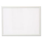 Universal Deluxe Melamine Dry Erase Board, 24 x 18, Melamine White Surface, Silver Aluminum Frame view 2