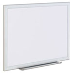 Universal Deluxe Melamine Dry Erase Board, 24 x 18, Melamine White Surface, Silver Aluminum Frame view 3