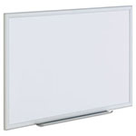Universal Deluxe Melamine Dry Erase Board, 36 x 24, Melamine White Surface, Silver Aluminum Frame view 1