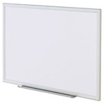Universal Deluxe Melamine Dry Erase Board, 36 x 24, Melamine White Surface, Silver Aluminum Frame view 2