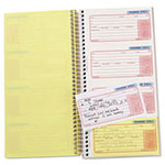 Universal Wirebound Message Books, Two-Part Carbonless, 5 x 2.75, 4 Forms/Sheet, 400 Forms Total view 1