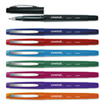 Universal Porous Point Pen, Stick, Medium 0.7 mm, Assorted Ink and Barrel Colors, 8/Pack view 1