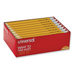 Universal #2 Woodcase Pencil, HB (#2), Black Lead, Yellow Barrel, 144/Box view 3