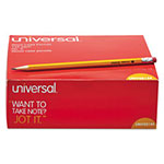 Universal #2 Woodcase Pencil, HB (#2), Black Lead, Yellow Barrel, 144/Box view 5