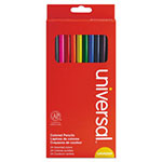 Universal Woodcase Colored Pencils, 3 mm, Assorted Lead/Barrel Colors, 24/Pack view 1
