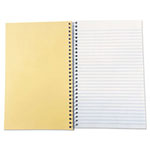 Universal Wirebound Notebook, 3-Subject, Medium/College Rule, Black Cover, (120) 9.5 x 6 Sheets view 2