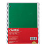 Universal Wirebound Notebook, 1-Subject, Medium/College Rule, Assorted Cover Colors, (70) 10.5 x 8 Sheets, 4/Pack view 1