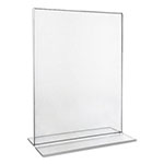 Universal Clear 2-Sided T-Style Freestanding Frame, 8.5 x 11, 2/Pack view 1