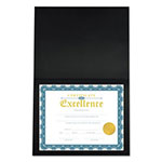 Universal Certificate/Document Cover, 8.5 x 11; 8 x 10; A4, Black, 6/Pack view 2