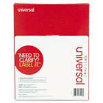 Universal White Labels, Inkjet/Laser Printers, 2 x 4, White, 10/Sheet, 100 Sheets/Box view 1