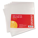 Universal Project Folders, Letter Size, Clear, 25/Pack view 1