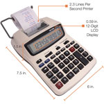 Victor 1208-2 Two-Color Compact Printing Calculator, Black/Red Print, 2.3 Lines/Sec view 3