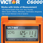 Victor C6000 Advanced Construction Calculator - LCD Display, Battery Powered - 0.31