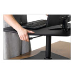 Victor High Rise Adjustable Stand-Up Desk, 28w x 23d x 16.75h, Black view 4