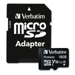 Verbatim 16GB Premium microSDHC Memory Card with Adapter, Up to 80MB/s Read Speed orginal image