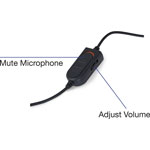 Verbatim Mono Headset with Microphone and In-Line Remote view 1