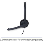 Verbatim Mono Headset with Microphone and In-Line Remote view 2