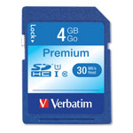 Verbatim 4GB Premium SDHC Memory Card, UHS-I U1 Class 10, Up to 30MB/s Read Speed orginal image