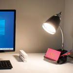 Victory Light V-Light Organizer Desk Lamp - 10 W LED Bulb - Chrome view 3