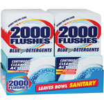WD-40 2000 Flushes Automatic Toilet Bowl Cleaner, Powder, 3.50 oz (0.22 lb), 12/Carton, Blue view 1