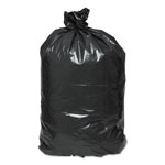 Webster Recycled Can Liners, 45gal, 1.65 Mil, 40 x 46, Black, 100/Carton view 1