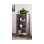 Whalen® Fallbrook Bookcase, Three-Shelf, 28w x 14d x 48.25h, Smoked Ash/Rustic Warm Gray view 2