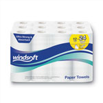 Windsoft Premium Kitchen Roll Towels, 2 Ply, 11 x 6, White, 110/Roll, 12 Rolls/Carton view 3