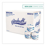 Windsoft Bath Tissue, Septic Safe, 2-Ply, White, 4 x 3.75, 500 Sheets/Roll, 96 Rolls/Carton orginal image