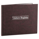 Wilson Jones Visitor Register Book, Red Hardcover, 112 Pages, 1,500 Entries, 8 1/2 x 10 1/2 view 1