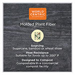 World Centric Fiber Containers, 48 oz, 8.7 x 6.5 x 3.1, Natural, Paper, 400/Carton view 2