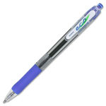 Zebra Pen ECO Jimnie Clip Retractable Ballpoint Pen, 1mm, Blue Ink, Translucent Blue Barrel, Dozen view 2