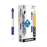 Zebra Pen Sarasa Dry X20+ Gel Pen, Retractable, Fine 0.7 mm, Blue Ink, White Barrel, Dozen view 2