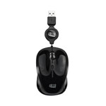 Adesso Illuminated Retractable Mouse, USB 2.0, Left/Right Hand Use, Black orginal image