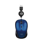 Adesso Illuminated Retractable Mouse, USB 2.0, Left/Right Hand Use, Dark Blue orginal image