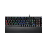 Adesso RGB Programmable Mechanical Gaming Keyboard with Detachable Magnetic Palmrest, 108 Keys, Black orginal image