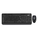 Adesso WKB-1320CB Antimicrobial Wireless Desktop Keyboard and Mouse, 2.4 GHz Frequency/30 ft Wireless Range, Black orginal image