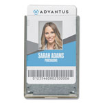 Advantus Rigid Two-Badge RFID Blocking Smart Card Holder, 3.68 x 2.38, Clear, 20/Pack orginal image