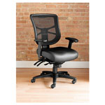 Alera Elusion Series Mesh Mid-Back Multifunction Chair, Supports up to 275 lbs., Black Seat/Black Back, Black Base orginal image